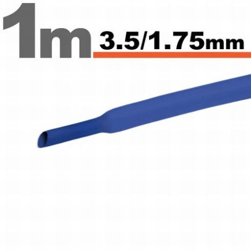Zsugorcső (3,5/1,75mm) Kék, 1m-es
