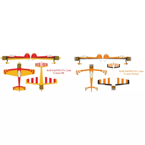 Krill Yak55M 33% 2,6m Full Composite ARF Kit Magyarországra szállítással (Rendelhető!)