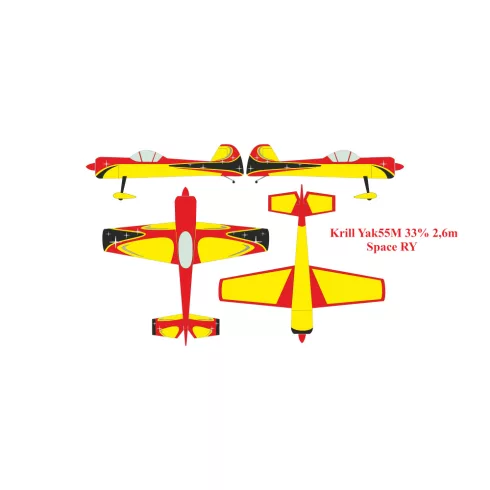 Krill Yak55M 33% 2,6m Full Composite ARF Kit Magyarországra szállítással (Rendelhető!)