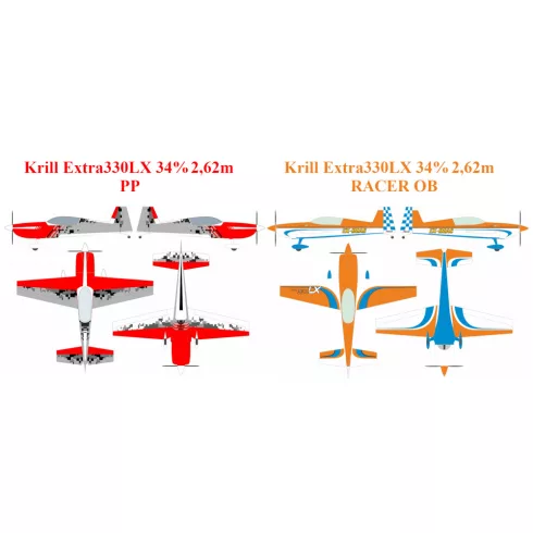 Krill Extra 330LX 34% 2,62m Full Composite ARF Kit. Magyarországra szállítással (Rendelhető!)
