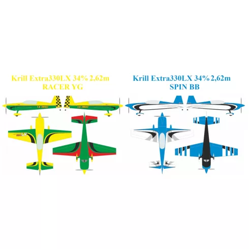 Krill Extra 330LX 34% 2,62m Full Composite ARF Kit. Magyarországra szállítással (Rendelhető!)