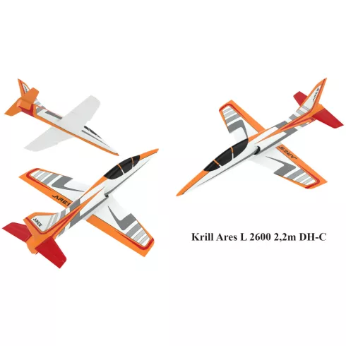Krill AreS L  2,2m fesztáv, Full Composite ARF Kit. Magyarországra szállítással (Rendelhető!)