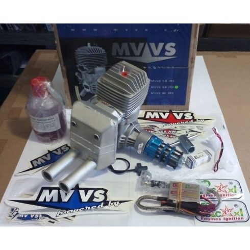 MVVS 58 IRS Rcexl Gyújtással, MVVS által gyártatott porlasztóval, Normál vagy Pitts Kipufogóval