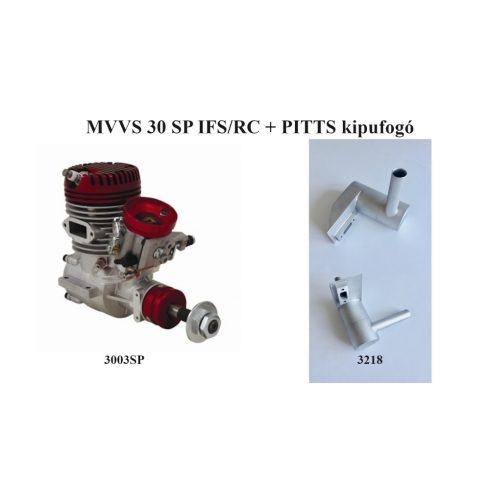 MVVS 30 SP IFS/RC Rcexl Gyújtással, MVVS által gyártatott porlasztóval + PITTS Kipufogő