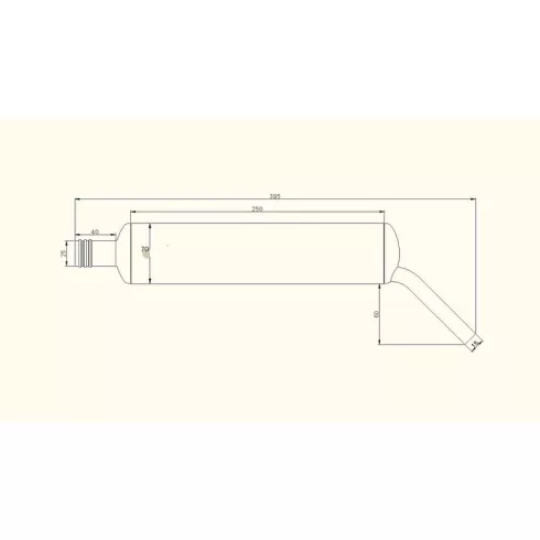 Zimmermann Rozsdamentes Acél Átmérő 70mm-es Caniszter hátsó leömlővel, 55-65cc.