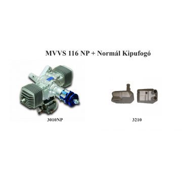  MVVS 116 NP, MVVS által gyártatott porlasztóval + Normál kipufogó