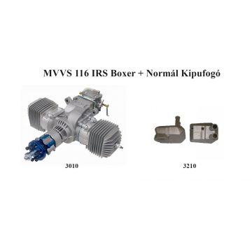   MVVS 116 IRS Boxer, MVVS által gyártatott porlasztóval + Normál kipufogó