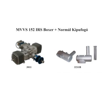   MVVS 152 IRS Boxer, MVVS által gyártatott porlasztóval + Normál kipufogó