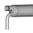   Krumscheid 65cc-ig Hosszú Canister első leömlővel. (pl. DLE61-65, EME60, DA60, GP21, DLE120-130, EME120, DA120, GP123) (Rendelhető)