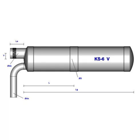 Krumscheid 65cc-ig Hosszú Canister első leömlővel. (pl. DLE61-65, EME60, DA60, GP21, DLE120-130, EME120, DA120, GP123) (Rendelhető)