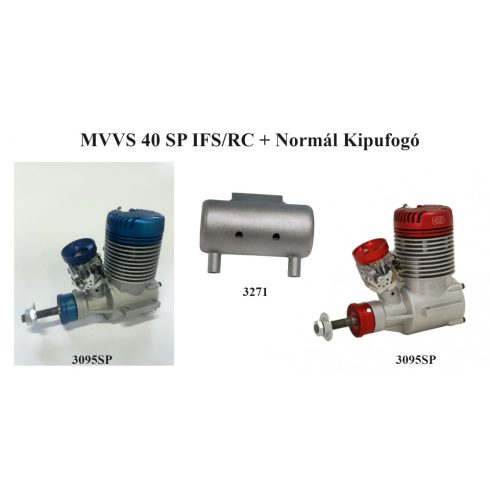 MVVS 40 SP IFS/RC Rcexl Gyújtással, MVVS által gyártatott porlasztóval + Normál Kipufogó 