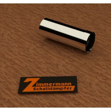   Zimmermann Rozsdamentes Acél egyenes kipufogó elem. Átmérő 25mm x 60mm