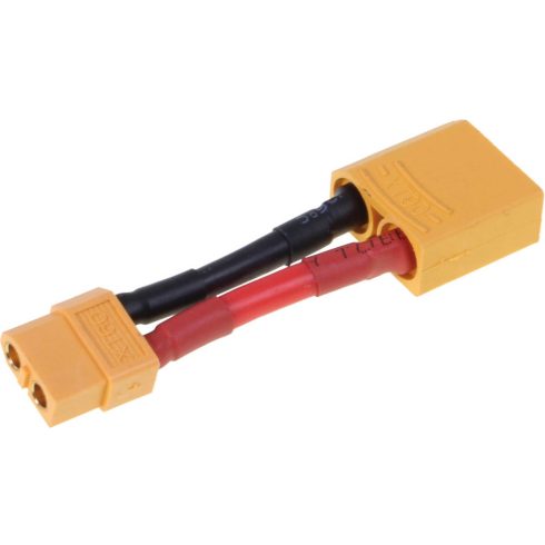Robbe átalakító, XT60 mamá-ról XT90 Papá-ra. 30mm hossz, 12AWG, 3,3mm2 (1db)