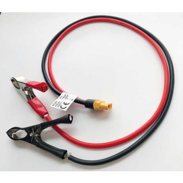   Robbe Akkutöltő bemeneti tápkábel XT60 mama, krokodil csipesz, (0,5m, 12AWG, 3,3mm2)