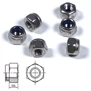 Robbe M2,5 Önzáró Anya, Rozsdamentes acél. (30db)