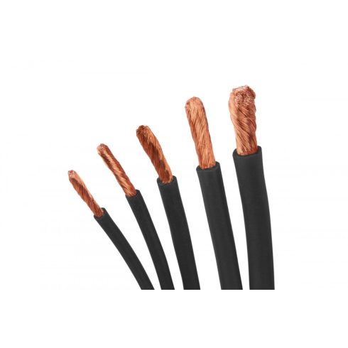 Pelikan szilikon kábel AWG9 (6mm2) Fekete 0,5m !!!