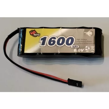   VP Racing Nimh 5 cella 6V/1600mA akkumulátor, JR csatlakozóval