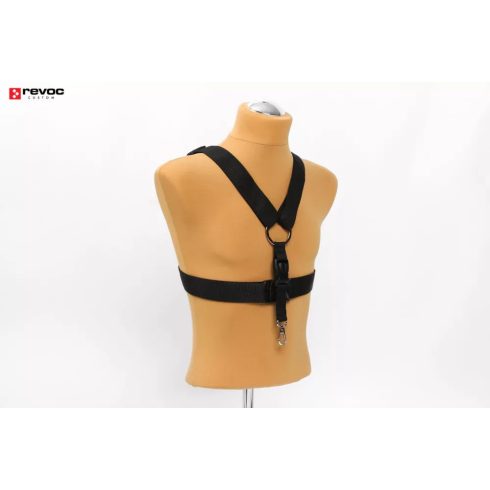 Revoc 1 pontos Távirányító tartó Heveder, Fehér Flash-Rc Hungary feliratttal.