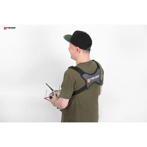 Revoc 2 pontos Távirányító tartó Heveder, Fehér Flash-Rc Hungary felirattal.