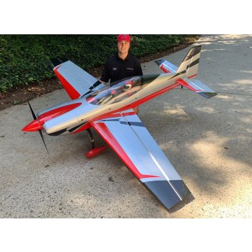 Extreme Flight Extra Ng 104" Piros/Ezüst ARF Szett.