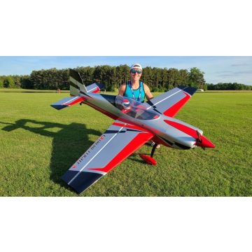   Extreme Flight Extra NG 91", Piros/Ezüst/Felete ARF KIT (Rendelhető)