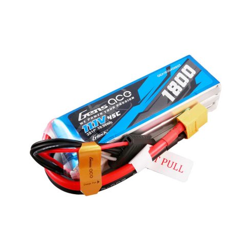 Gens Ace G-Tech Soaring 1800mAh 3S (11,1V) 45/90C Lipó akkumulátor, XT60 csatlakozó