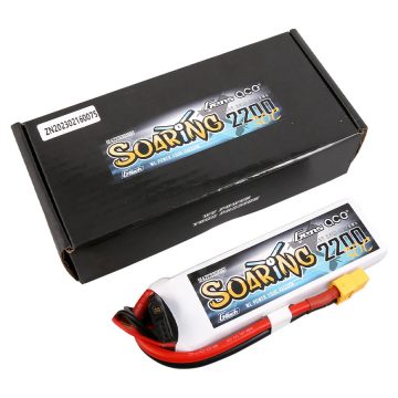   Gens Ace G-Tech Soaring 2200mAh 2S (7,4V) 30/60C Lipó akkumulátor, XT60 csatlakozó
