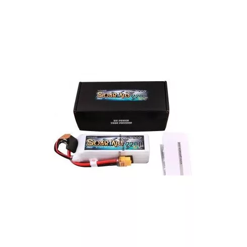 Gens Ace G-Tech Soaring 2200mAh 4S (14,8V) 30/60C Lipó Akkumulátor, XT60 csatlakozó.