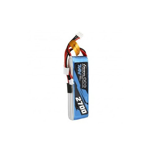 Gens Ace 2700mAh 2s (7.4V) Távirányító Lipo Akkumulátor,  Futaba + JST-EHR Csatlakozó. (Futaba T6J, T8FG, 12FG, FrSky TARANIS X9D  2019 PLUS Távirányítókhoz)