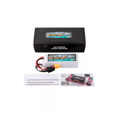 Gens Ace G-Tech Soaring 2700mAh 4S (14,8V) 30/60C Lipó akkumulátor, XT60 csatlakozó