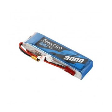   Gens Ace 3000mAh 2s (7,4V) Távirányító Lipó Akkumulátor, JST-SYP Csatlakozó. ( FrSky Taranis X9D 2019 plus/SE 2019 Távirányítókhoz)
