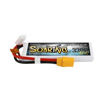   Gens Ace Soaring 3300mAh 2S (7,4V) 30/60C Lipó akkumulátor, XT90 csatlakozó