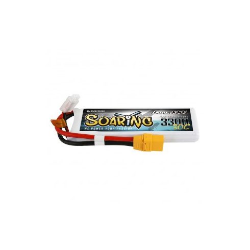 Gens Ace Soaring 3300mAh 2S (7,4V) 30/60C Lipó akkumulátor, XT90 csatlakozó