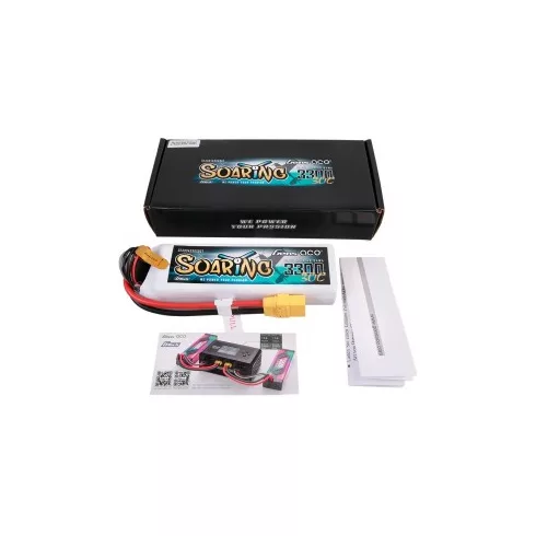 Gens Ace G-Tech Soaring 3300mAh 4S (14,8V) 30/60C Lipó akkumulátor, XT90 csatlakozó