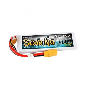   Gens Ace Soaring 4000mAh 2S (7,4V) 30/60C Lipó akkumulátor, XT90 csatlakozó