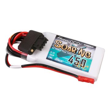   Gens Ace G-Tech Soaring 450mAh 3S (11,1V) 30/60C Lipó akkumulátor, JST csatlakozó