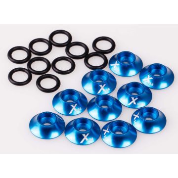 Kuza Fém alátét O-gyűrűvel 3mm-e furat, kék, 10db