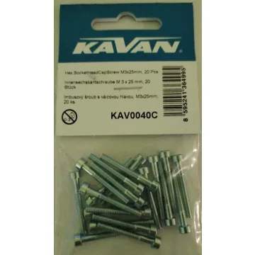 Kavan Imbusz csavar M3x25mm (20db)
