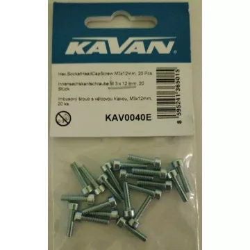 Kavan Imbusz csavar M3x12mm (20db)