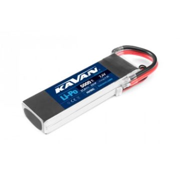   Kavan Lipo 5000mAh, 2s (7,4V) 40/80C Akkumulátor. Tápcsatlakozó nélkül !!!