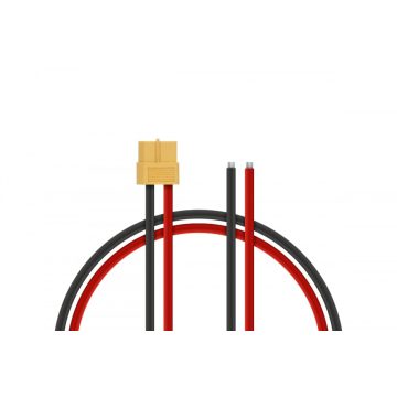   Kavan XT60 Töltőkábel szabad véggel. 20cm, 14 AWG, 2,5mm2.