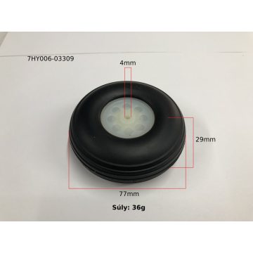 Kavan gumikerék 76mm (1db)