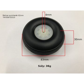 Kavan gumikerék 82mm (1db) 