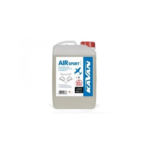 KAVAN Nitromethán mentes üzemanyag, kétütemű metiles motorokhoz, 15% Ricinus tartalommal, 3 liter