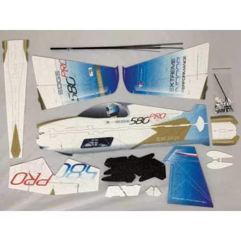 RC Factory - Edge 580 PRO Indoor Kit 840mm, Piros.