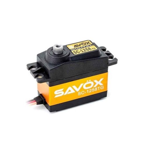 Savox SC 1258TG Plus Digitális Szervo, Titán fogaskerék ( 0,08sec, 6V/12kg)