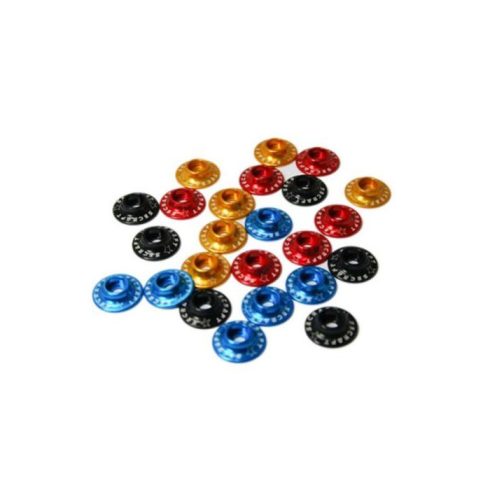 Secraft Fém alátét 4mm-e furat, Fekete, 6db