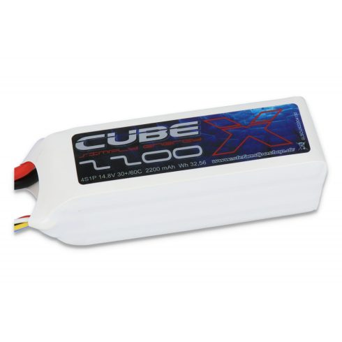 SLS X-CUBE 2200mAh 4S 14,8V 30C/60C Lipó Akkumulátor, XT60 csatlakozó.