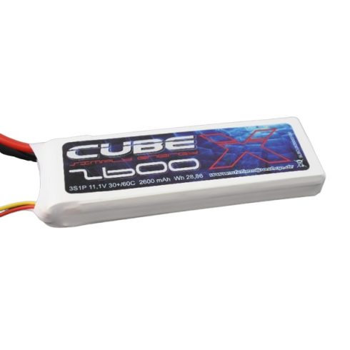 SLS X-CUBE 2600mAh 3S 11,1V 30C/60C Lipó Akkumulátor, XT60 csatalakozó.