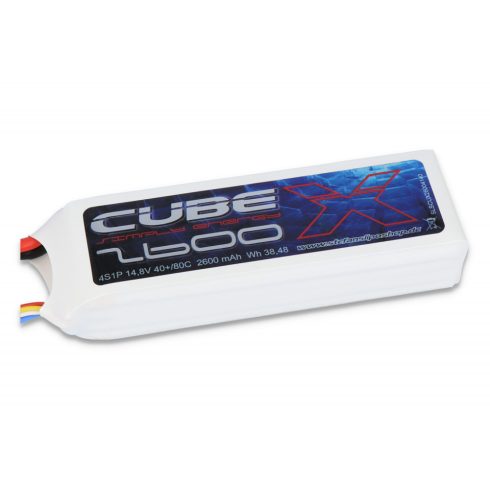 [SLSCUX26004130] SLS X-CUBE 2600mAh 4S 14,8V 30C/60C Lipó Akkumulátor, XT60 csatlakozó.